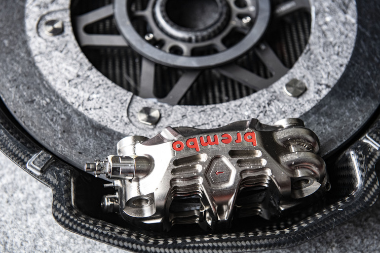 Die Bremsanlage einer MotoGP-Maschine