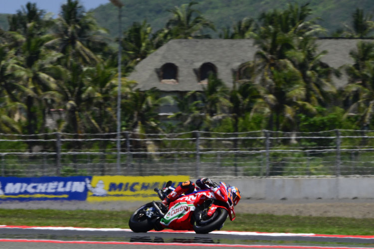 Honda-Werksfahrer Luca Marini gelang die Bestzeit