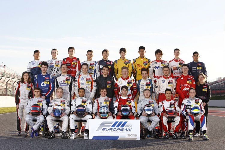 Das Starterfeld der FIA Formel-3-Europameisterschaft