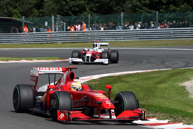 Luca Badoer 2009 im Ferrari