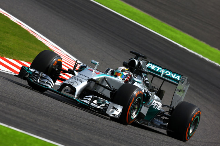 Lewis Hamilton drehte mit 1:35,078 min die schnellste Trainingsrunde in Suzuka
