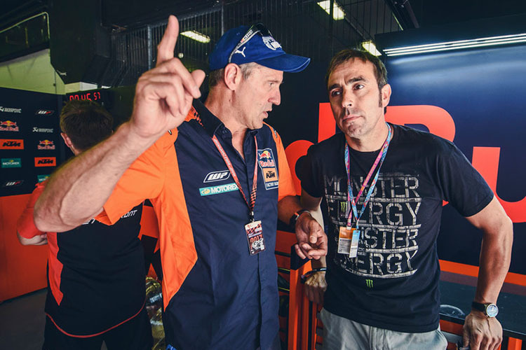 Heinz Kinigadner mit Ex-Dakar-Fahrer Nani Roma