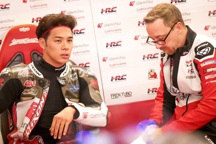 Taka Nakagami (li.) erlebt mit Honda eine schwierige Zeit