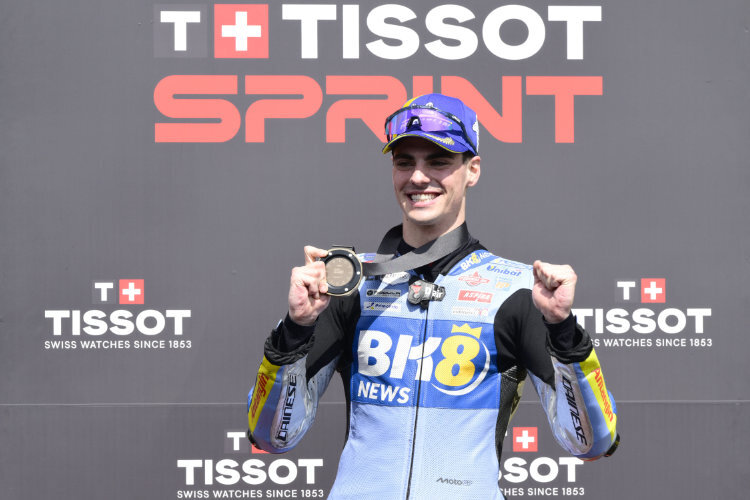 Fermin Aldeguer freute sich über sein erstes MotoGP-Sprint-Podium