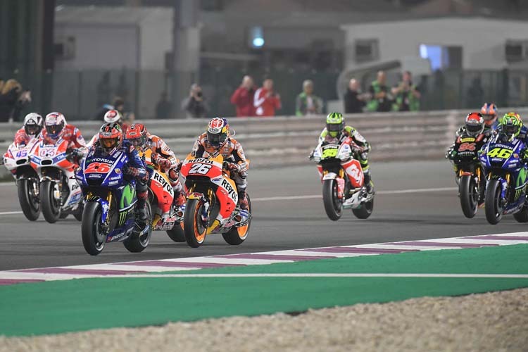 Der MotoGP-Startschuss fällt auch 2018 in Katar