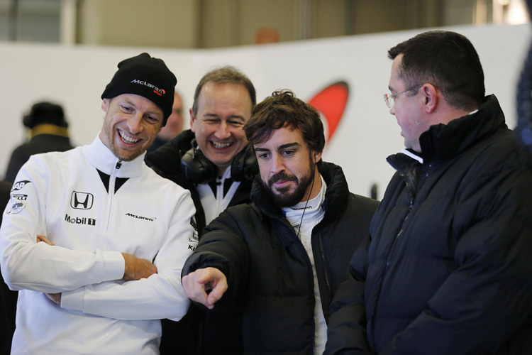 Jenson Button über Fernando Alonso: «ich habe die düstere Seite bislang nicht gesehen»