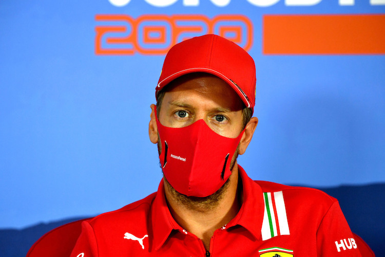 Sebastian Vettel, hier mit Maske