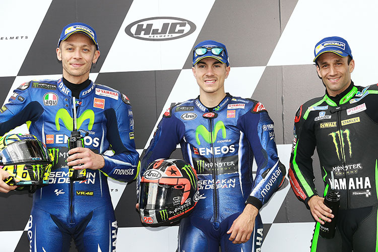 Die Top-3 des MotoGP-Qualifyings: Rossi, Viñales und Rookie Zarco