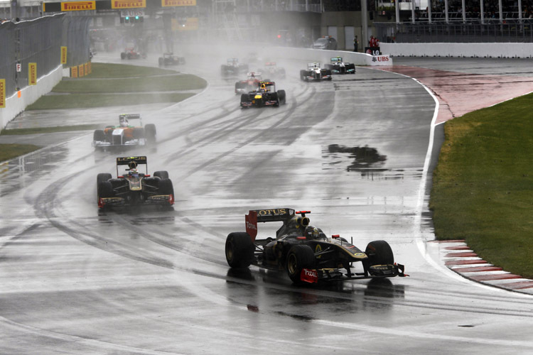 Zuletzt regnete es in Montreal Mitte Juni beim GP