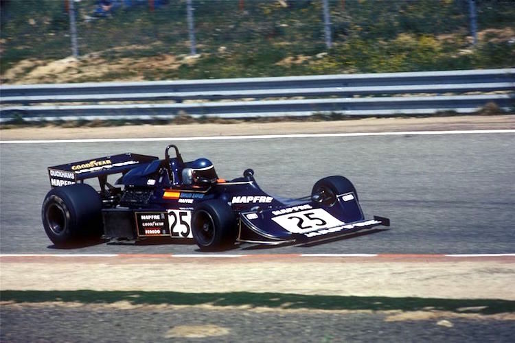 Emilio Zapico mit seinem Williams-Ford in Jarama 1976