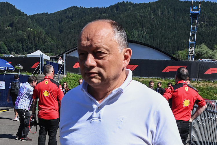 Ferrari-Teamchef Fred Vasseur weiss: «Wir sind noch nicht in der Lage, die aktuellen Tabellenführer herauszufordern»