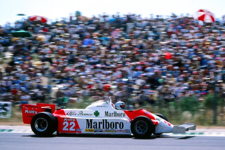 Mario Andretti 1981 im Alfa Romeo