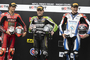 Die erste Startreihe (v.l.): Nicolo Bulega, Alex Lowes und Scott Redding