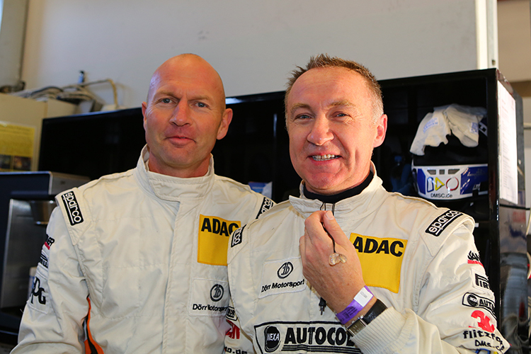 Sind wieder für Dörr Motorsport am Start: Rudi Adams und Arno Klasen (v.l.n.r.)