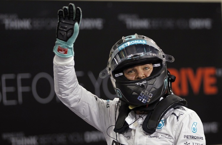 Vor einem Jahr holte Nico Rosberg in Abu Dhabi die Pole-Position