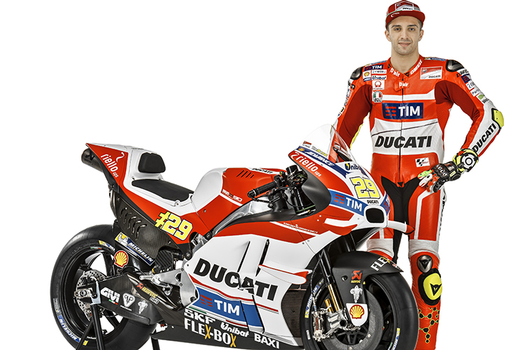 Andrea Iannone mit seiner Ducati Desmosedici