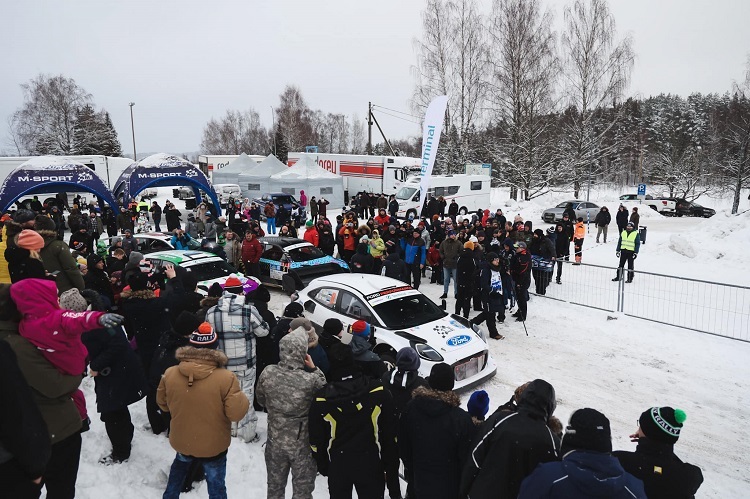 Ott Tänak bei der Otepää-Rallye