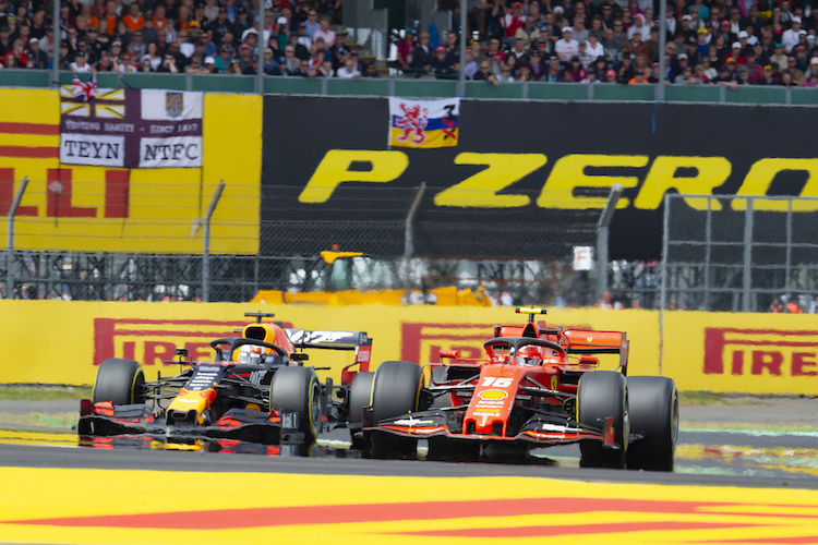 Max Verstappen gegen Charles Leclerc in Silverstone