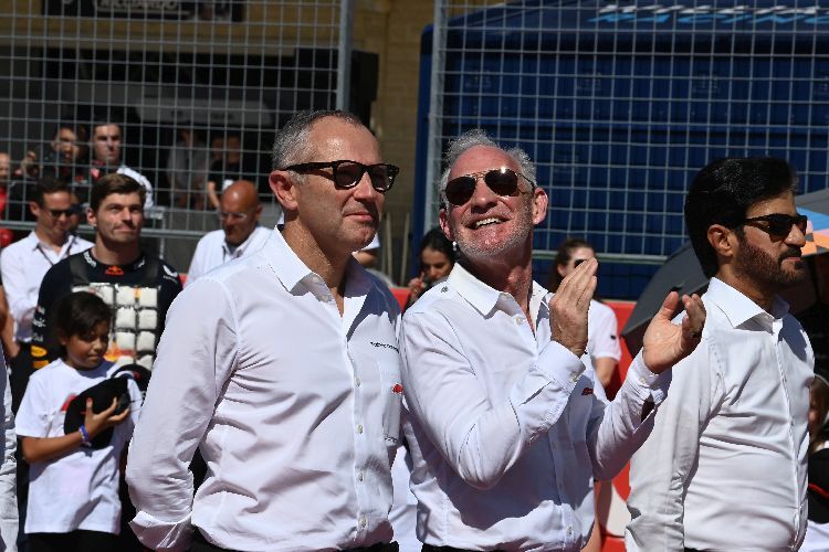 Formel-1-CEO Stefano Domenicali (l.) und Liberty-Media-CEO Greg Maffei