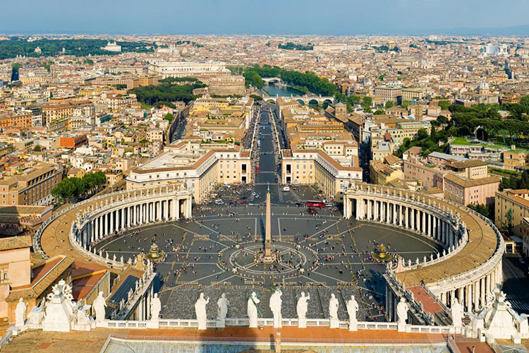 Der Petersplatz ist Teil des Territoriums der Vatikanstadt