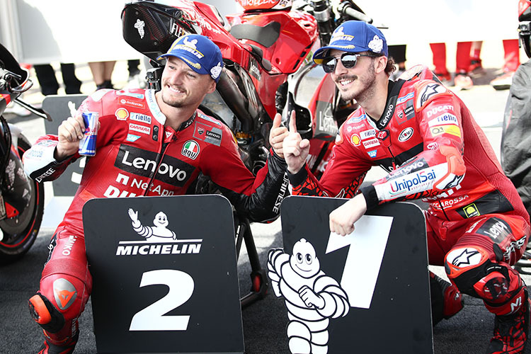 Jack Miller und Pecco Bagnaia: Ducati dominierte in le Mans im Q2