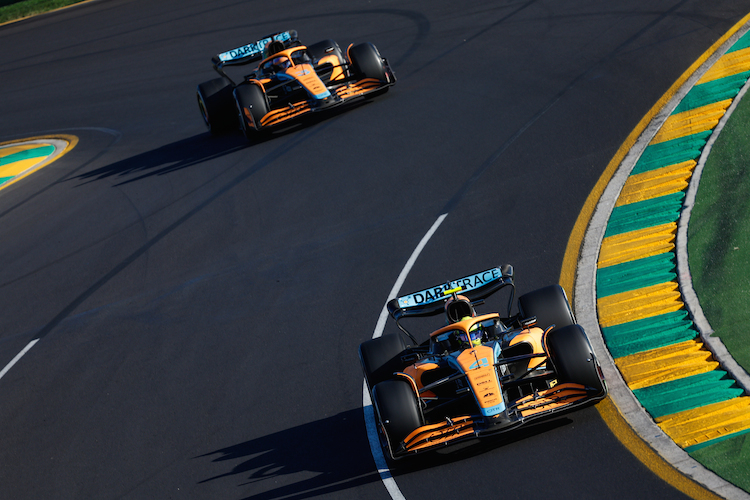 Lando Norris und Daniel Ricciardo hinterliessen in Melbourne einen soliden Eindruck