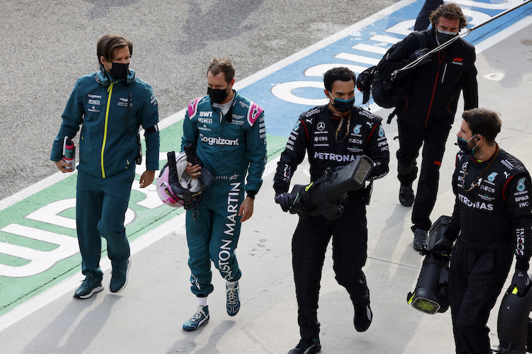 Aston Martin-Star Sebastian Vettel erlebte in Imola wieder ein Rennen zum Vergessen