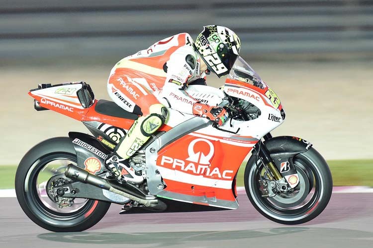 Andrea Iannone beim Katar-GP 2014
