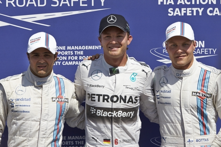 Die Besten: Felipe Massa, Nico Rosberg & Valtteri Bottas