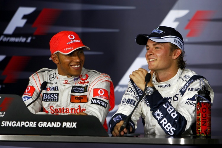 Hamilton/Rosberg schwerste Jungs im Vorderfeld