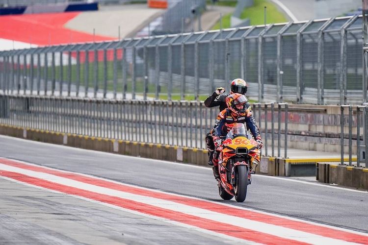 Matthias Walkner war von der MotoGP-Taxifahrt begeistert