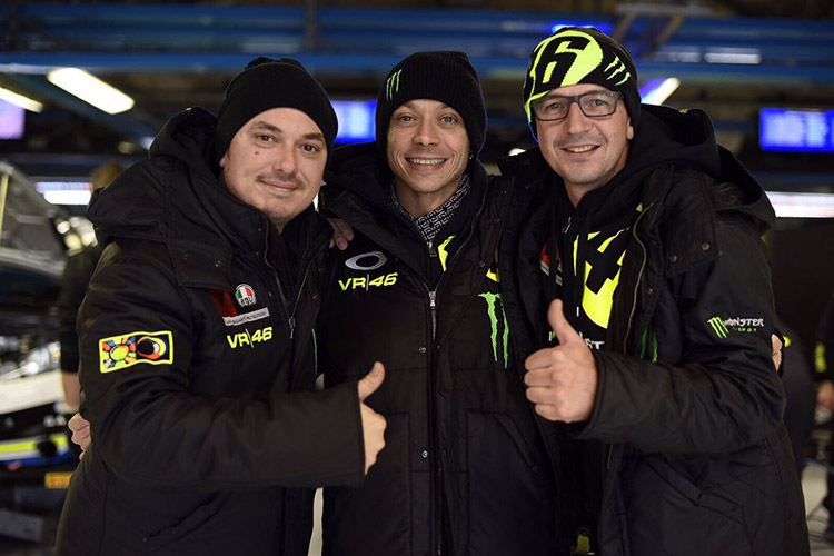 Alessio «Uccio» Salucci, Valentino Rossi und Roberto Brivio