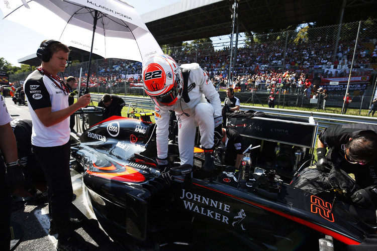 Auch Jenson Buttons Helm vom Italien-GP in Monza wird am Montag versteigert