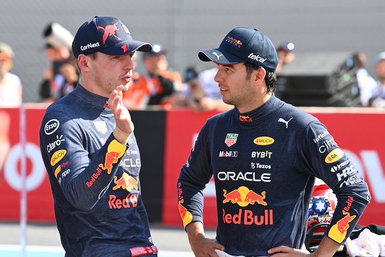 Max Verstappen und Sergio Pérez