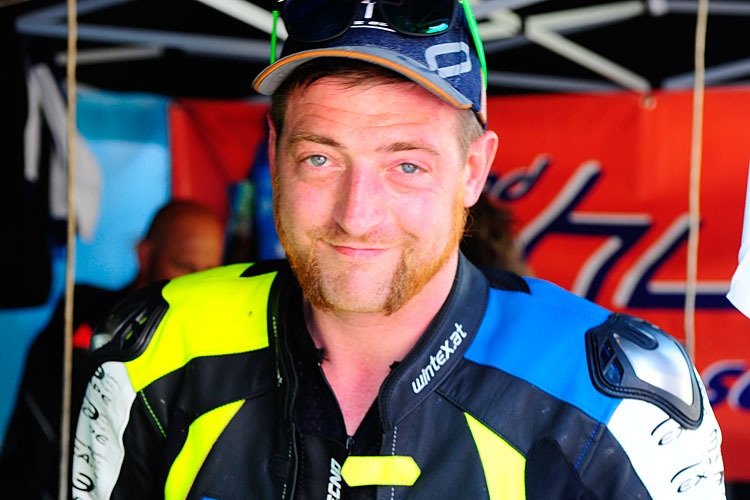Der Österreicher Andreas Gangl startet in Horiče in der IRRC Superbike