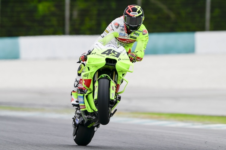 Der Crash von «Diggia» in Sepang passierte bei einem Wheelie