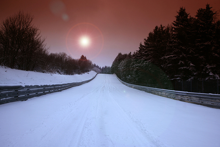 Schnee und Frost sorgen für Absage der VLN Test- und Einstellfahrten