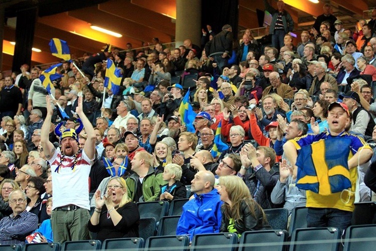 Die schwedischen Fans freuen sich auf die Rennen ...