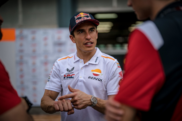 Marc Márquez am Donnerstag in Sepang