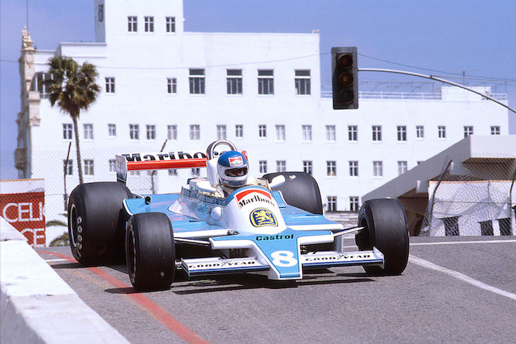 Patrick Tambay mit seinem McLaren in Long Beach 1979