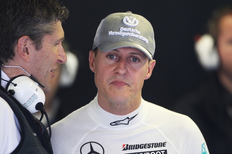 Nick Fry und Michael Schumacher
