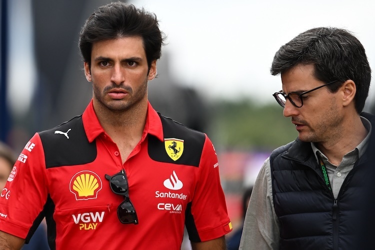 Carlos Sainz und sein Manager Carlos Onoro