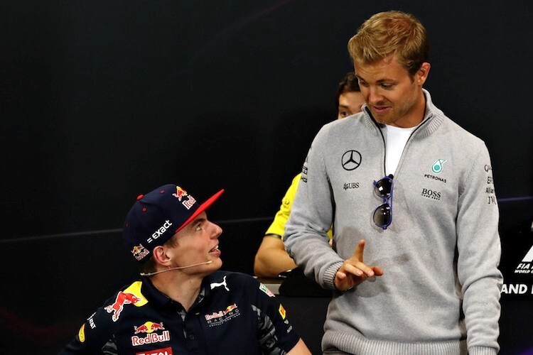 Nico Rosberg und Max Verstappen