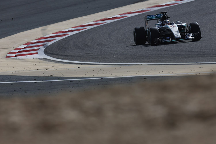 Lewis Hamilton drehte im letzten freien Training zum diesjährigen Bahrain-GP mit 1:34,599 min die schnellste Runde