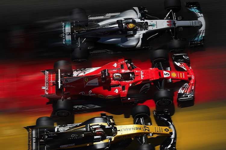 Lewis Hamilton, Sebastian Vettel und Nico Hülkenberg: Mit bekannten Startnummern unterwegs
