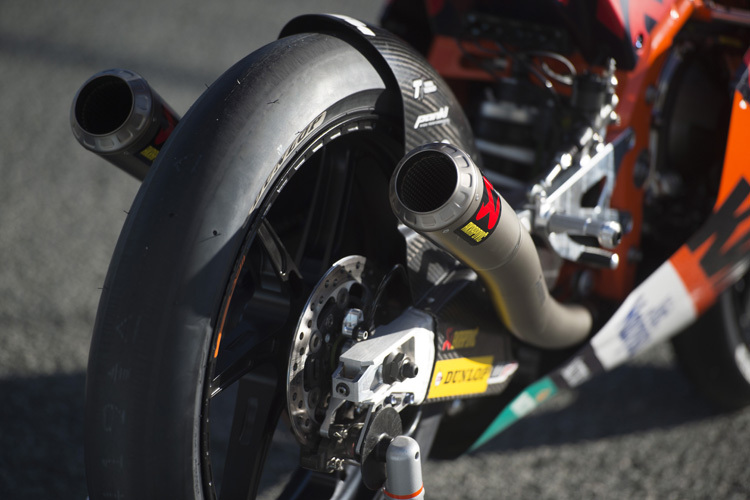 Die Moto3-KTM von Antonelli – auch mit zwei Schalldämpfern