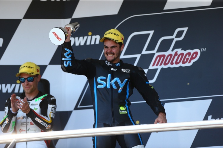 Romano Fenati gewinnt das Rennen in Jerez