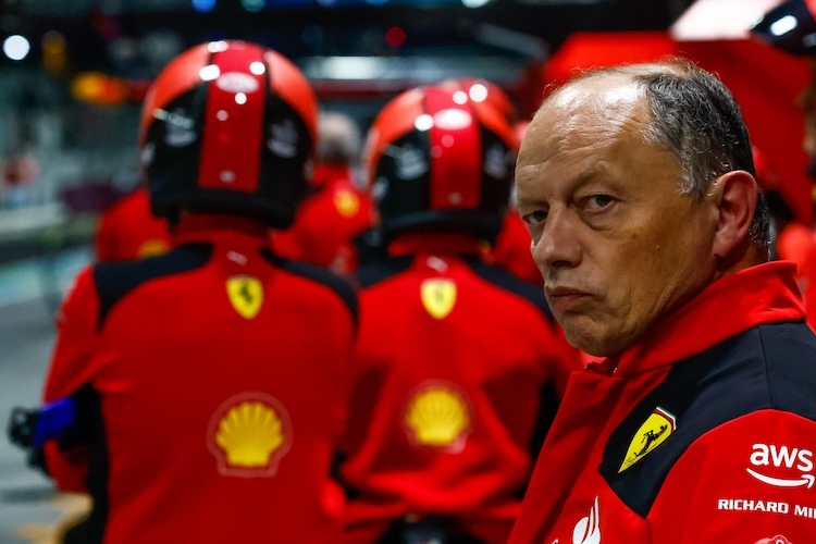 Ferrari-Teamchef Fred Vasseur: «Die Startplätze 1 und 12 waren unter diesen Umständen das Beste, was wir erreichen konnten»