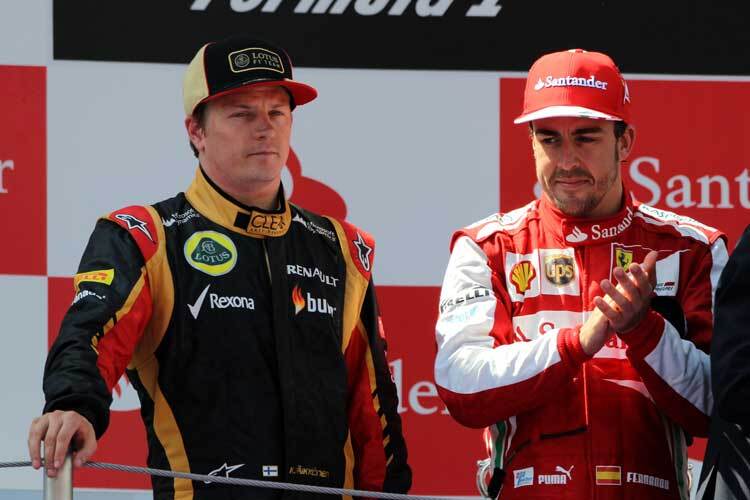 Kimi Räikkönen und Fernando Alonso. Wann kracht es zum ersten Mal?