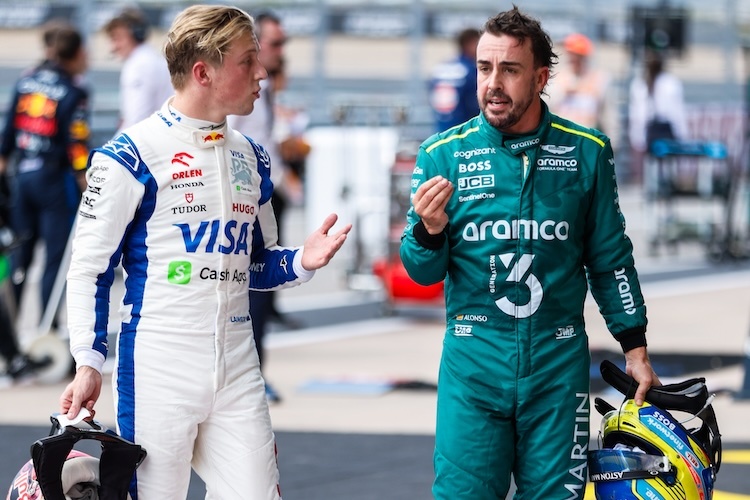 Liam Lawson und Fernando Alonso